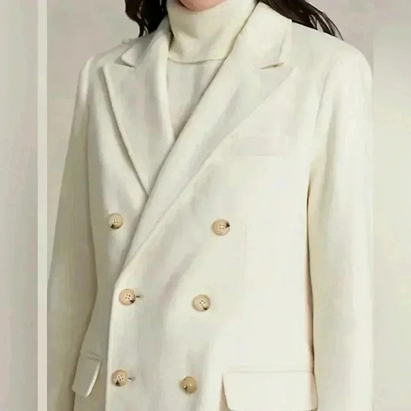 Polo Ralph Lauren Faux Fur Collar Double Breasted Parka Peacoat Long Overcoat 2 - Picture 5 of 9